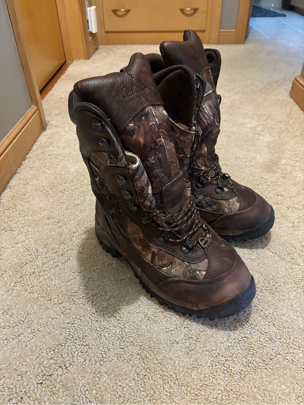 Cabela's Brown Camo Men's Hunting Boots